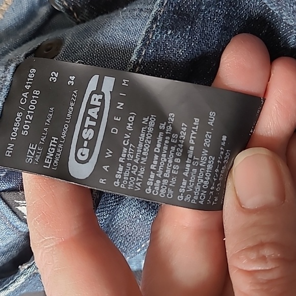 G-Star Raw Denim 5620 Dimension Tapered 32x34 Men's - Picture 12 of 17